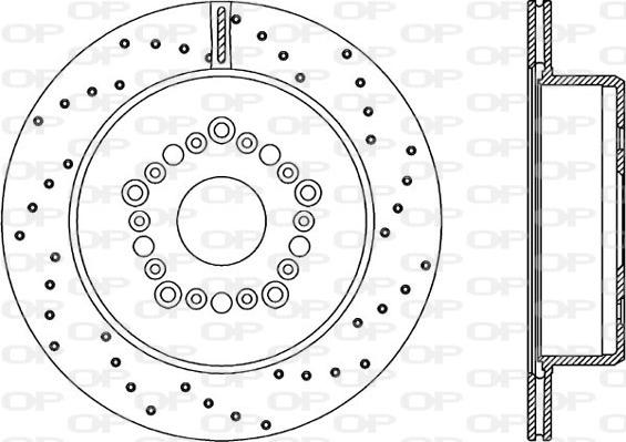 Open Parts BDRS1568.25 - Гальмівний диск autozip.com.ua