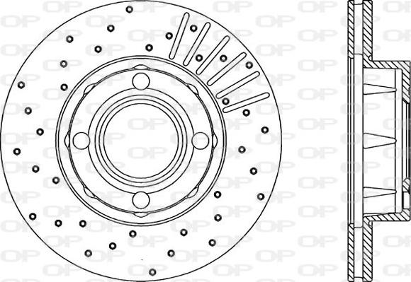 Open Parts BDRS1032.25 - Гальмівний диск autozip.com.ua