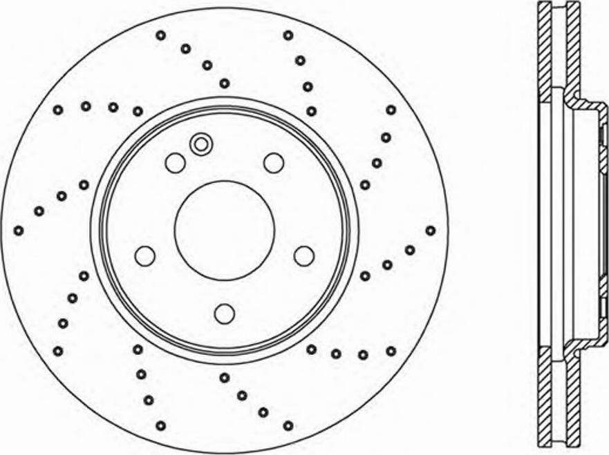 Open Parts BDRS1315.25 - Гальмівний диск autozip.com.ua