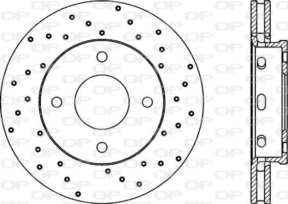 Open Parts BDRS2055.25 - Гальмівний диск autozip.com.ua