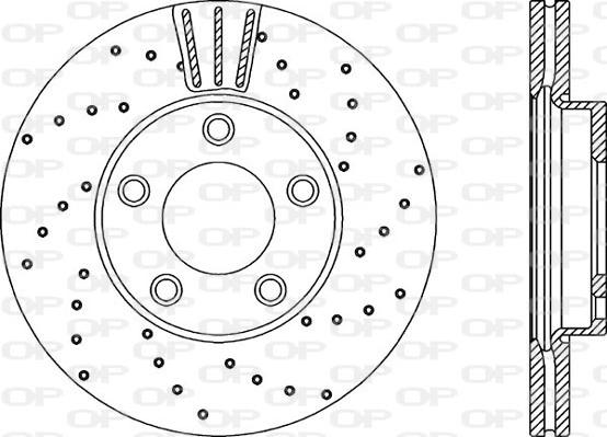 Open Parts BDRS2142.25 - Гальмівний диск autozip.com.ua