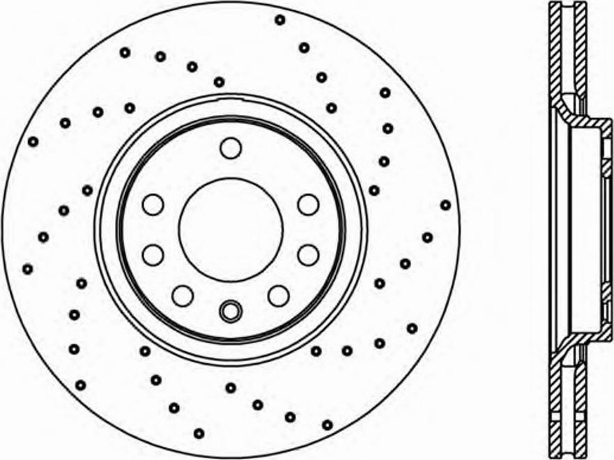 Open Parts BDRS2301.25 - Гальмівний диск autozip.com.ua