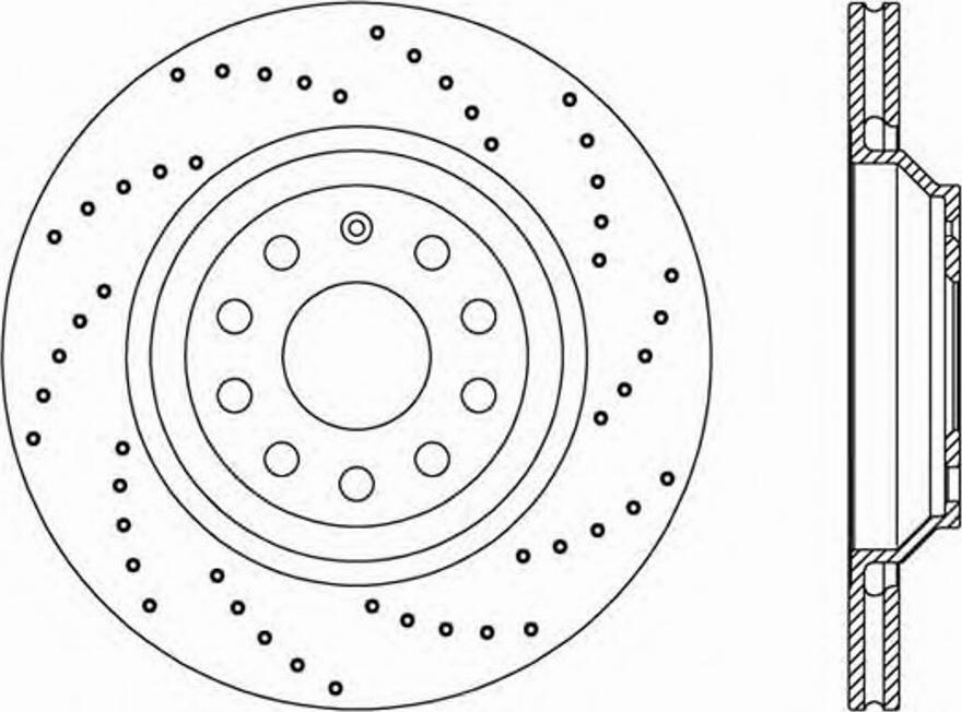 Open Parts BDRS2338.25 - Гальмівний диск autozip.com.ua