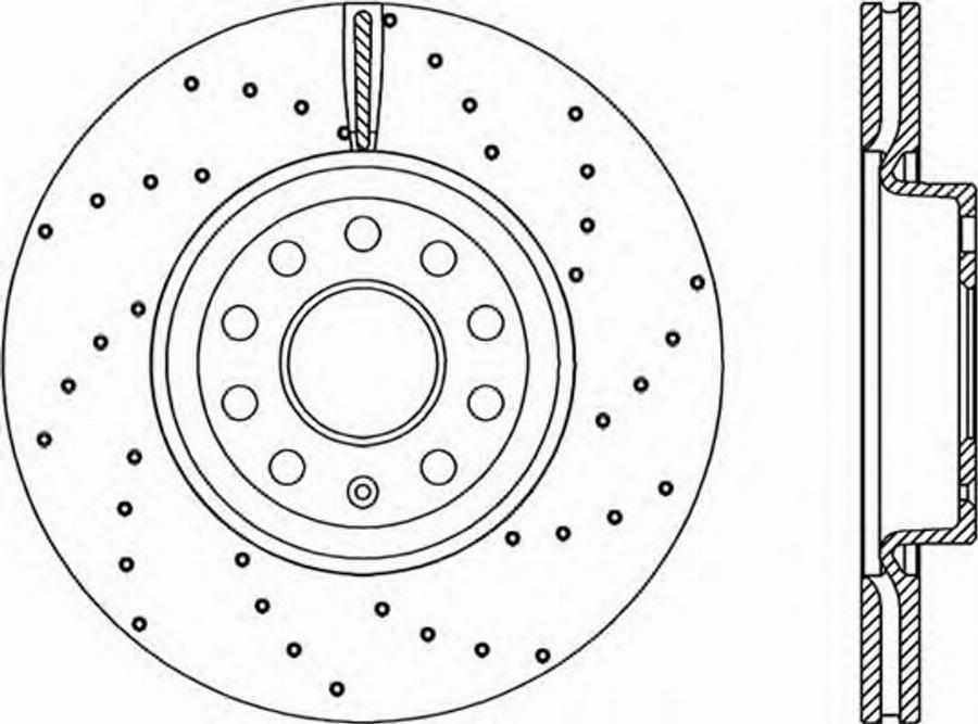 Open Parts BDRS2207.25 - Гальмівний диск autozip.com.ua