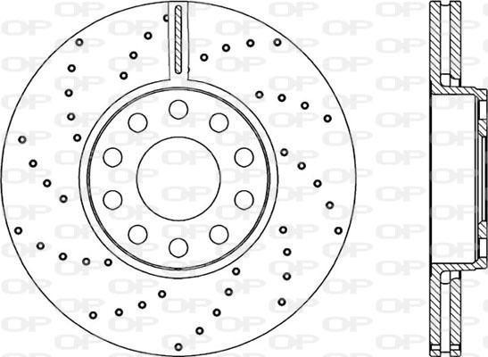 Open Parts BDRS2280.25 - Гальмівний диск autozip.com.ua