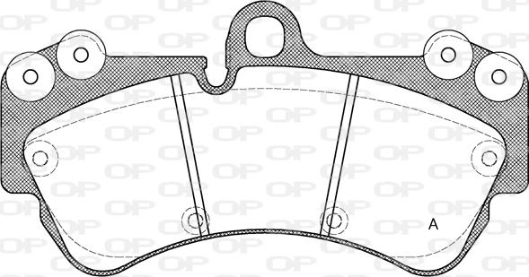 Open Parts BPA0994.00 - Гальмівні колодки, дискові гальма autozip.com.ua