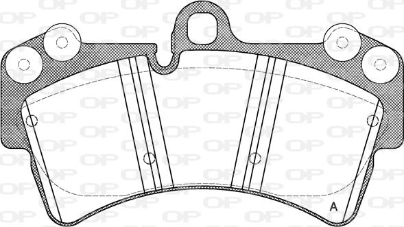 Open Parts BPA0995.00 - Гальмівні колодки, дискові гальма autozip.com.ua