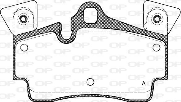 Open Parts BPA0996.10 - Гальмівні колодки, дискові гальма autozip.com.ua