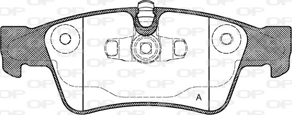 Open Parts BPA0991.10 - Гальмівні колодки, дискові гальма autozip.com.ua