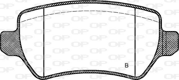 Open Parts BPA0957.02 - Гальмівні колодки, дискові гальма autozip.com.ua