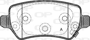 Open Parts BPA0957.22 - Гальмівні колодки, дискові гальма autozip.com.ua