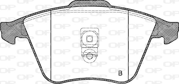 Open Parts BPA0964.02 - Гальмівні колодки, дискові гальма autozip.com.ua