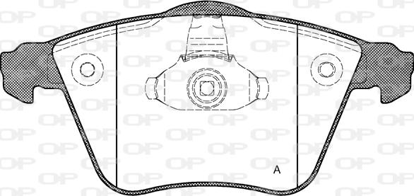 Open Parts BPA0964.20 - Гальмівні колодки, дискові гальма autozip.com.ua