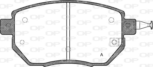 Open Parts BPA0985.02 - Гальмівні колодки, дискові гальма autozip.com.ua