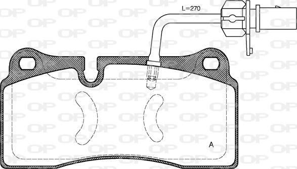 Open Parts BPA0983.11 - Гальмівні колодки, дискові гальма autozip.com.ua