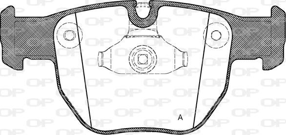 Open Parts BPA0979.00 - Гальмівні колодки, дискові гальма autozip.com.ua