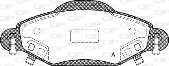 Open Parts BPA0978.02 - Гальмівні колодки, дискові гальма autozip.com.ua