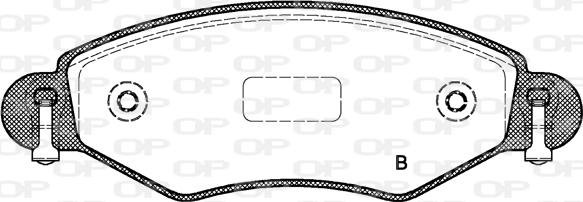 Open Parts BPA0978.02 - Гальмівні колодки, дискові гальма autozip.com.ua