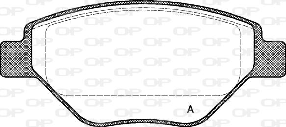 Open Parts BPA0977.00 - Гальмівні колодки, дискові гальма autozip.com.ua