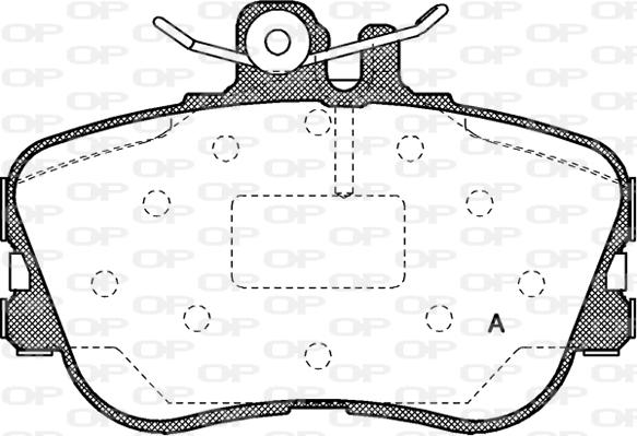 Open Parts BPA0445.00 - Гальмівні колодки, дискові гальма autozip.com.ua