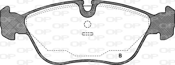 Open Parts BPA0446.00 - Гальмівні колодки, дискові гальма autozip.com.ua