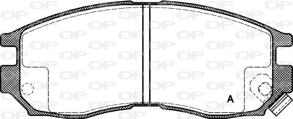 Open Parts BPA0460.02 - Гальмівні колодки, дискові гальма autozip.com.ua