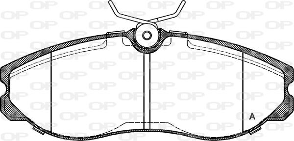 Open Parts BPA0462.00 - Гальмівні колодки, дискові гальма autozip.com.ua