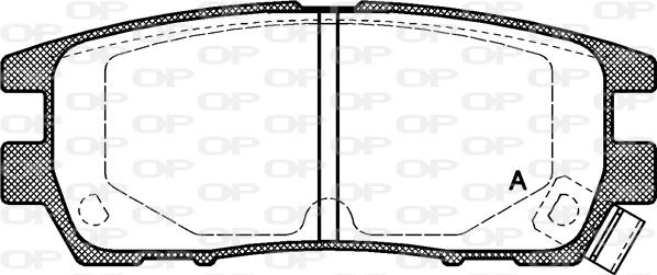 Open Parts BPA0405.02 - Гальмівні колодки, дискові гальма autozip.com.ua