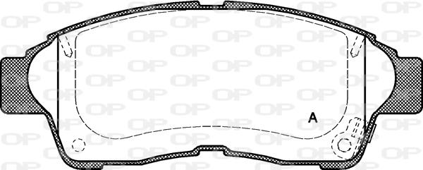 Open Parts BPA0402.02 - Гальмівні колодки, дискові гальма autozip.com.ua