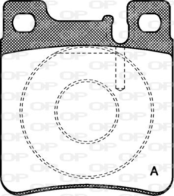 Open Parts BPA0407.00 - Гальмівні колодки, дискові гальма autozip.com.ua