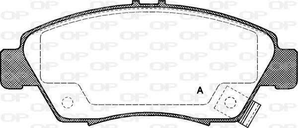 Open Parts BPA0418.02 - Гальмівні колодки, дискові гальма autozip.com.ua