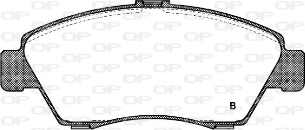 Open Parts BPA0418.02 - Гальмівні колодки, дискові гальма autozip.com.ua