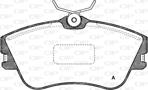 Open Parts BPA0480.00 - Гальмівні колодки, дискові гальма autozip.com.ua