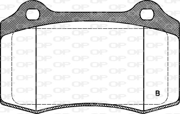 Open Parts BPA0434.01 - Гальмівні колодки, дискові гальма autozip.com.ua