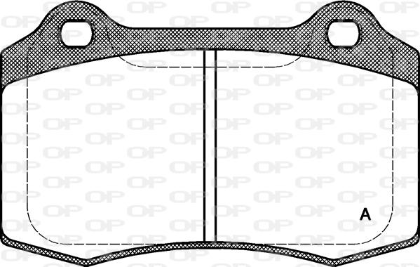 Open Parts BPA0434.30 - Гальмівні колодки, дискові гальма autozip.com.ua