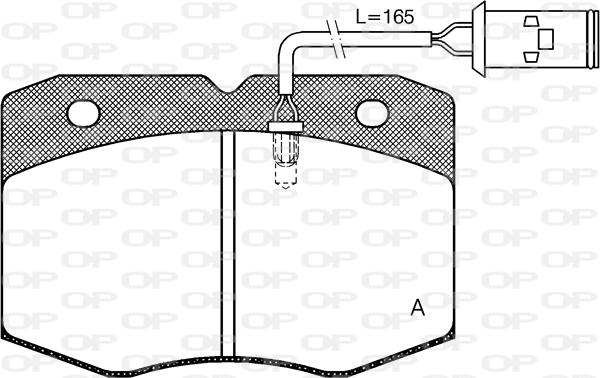 Open Parts BPA0435.02 - Гальмівні колодки, дискові гальма autozip.com.ua