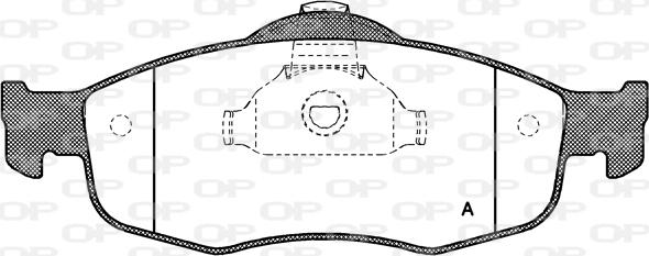 Open Parts BPA0432.00 - Гальмівні колодки, дискові гальма autozip.com.ua