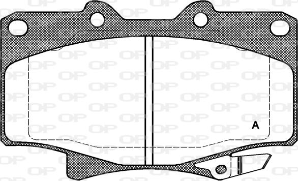 Open Parts BPA0429.04 - Гальмівні колодки, дискові гальма autozip.com.ua