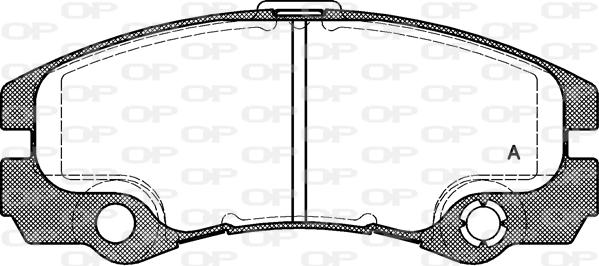 Open Parts BPA0425.32 - Гальмівні колодки, дискові гальма autozip.com.ua