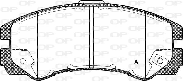 Open Parts BPA0425.22 - Гальмівні колодки, дискові гальма autozip.com.ua