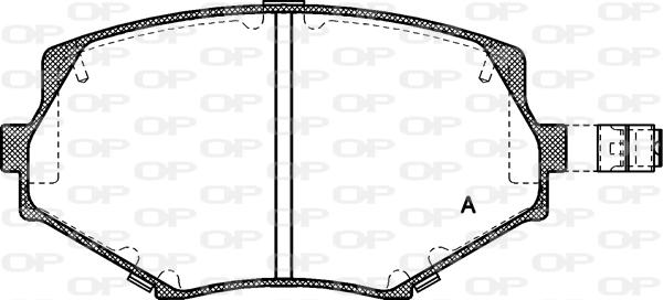 Open Parts BPA0478.02 - Гальмівні колодки, дискові гальма autozip.com.ua