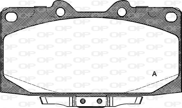Open Parts BPA0599.12 - Гальмівні колодки, дискові гальма autozip.com.ua
