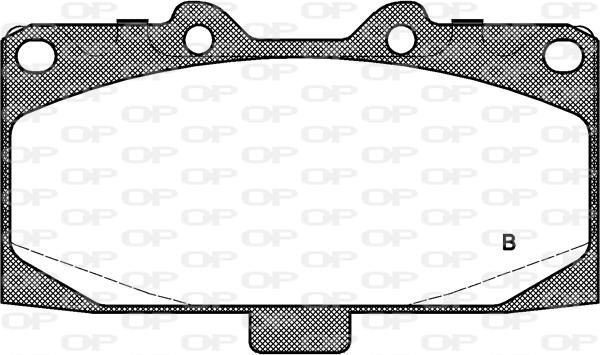 Open Parts BPA0599.12 - Гальмівні колодки, дискові гальма autozip.com.ua