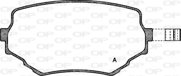Open Parts BPA0594.02 - Гальмівні колодки, дискові гальма autozip.com.ua