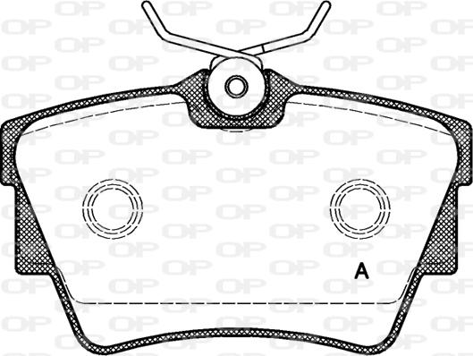 Open Parts BPA0591.10 - Гальмівні колодки, дискові гальма autozip.com.ua