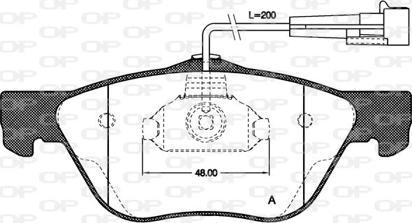 Open Parts BPA0589.02 - Гальмівні колодки, дискові гальма autozip.com.ua