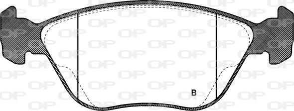 Open Parts BPA0589.22 - Гальмівні колодки, дискові гальма autozip.com.ua
