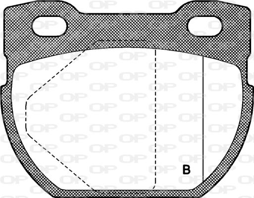 Open Parts BPA0584.00 - Гальмівні колодки, дискові гальма autozip.com.ua