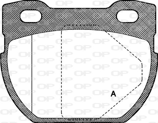 Open Parts BPA0584.00 - Гальмівні колодки, дискові гальма autozip.com.ua