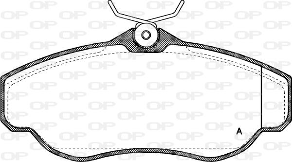 Open Parts BPA0576.00 - Гальмівні колодки, дискові гальма autozip.com.ua